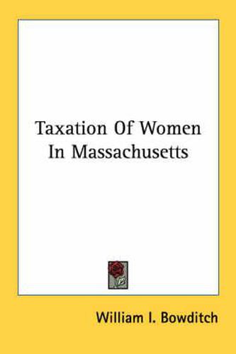 Cover image for Taxation of Women in Massachusetts