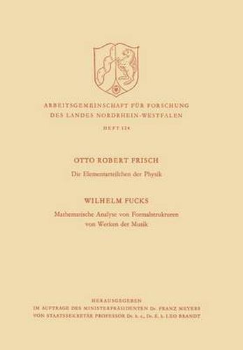 Cover image for Die Elementarteilchen Der Physik / Mathematische Analyse Von Formalstrukturen Von Werken Der Musik