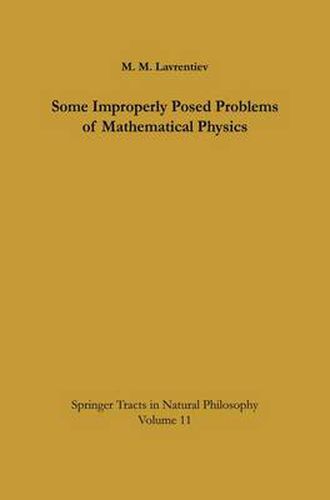 Cover image for Some Improperly Posed Problems of Mathematical Physics