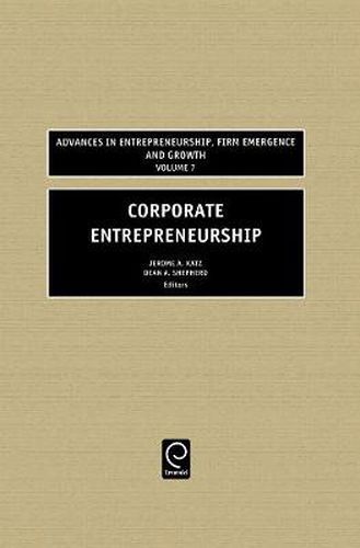 Cover image for Corporate Entrepreneurship