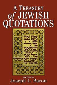 Cover image for A Treasury of Jewish Quotations