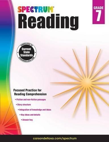 Cover image for Spectrum Reading G.7 Workbook, Grade 7