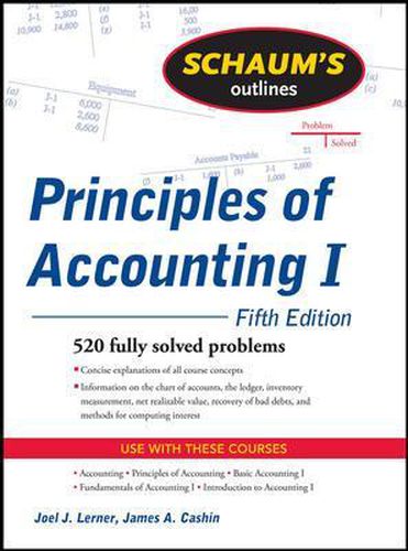 Cover image for Schaum's Outline of Principles of Accounting I, Fifth Edition