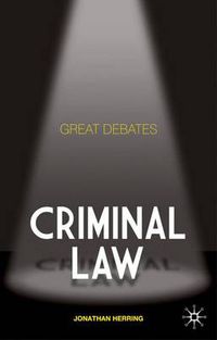 Cover image for Great Debates: Criminal Law