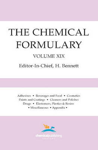 Cover image for The Chemical Formulary, Volume 19: Volume 19