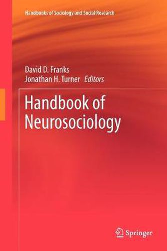 Cover image for Handbook of Neurosociology