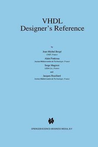 Cover image for VHDL Designer's Reference