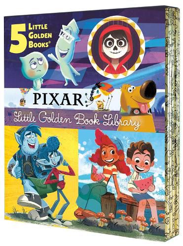 Cover image for Pixar Little Golden Book Library (Disney/Pixar): Coco, Up, Onward, Soul, Luca