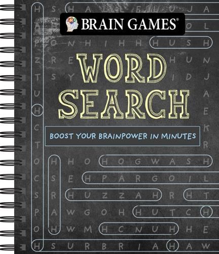 Cover image for Brain Games - Word Search (Chalkboard - 320 Pages)