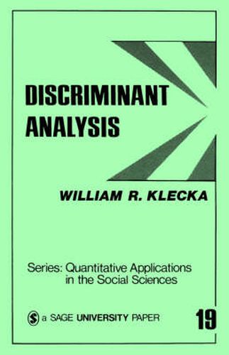 Cover image for Discriminant Analysis