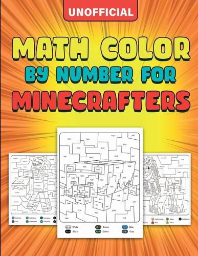 Cover image for Math Color By Number For Minecrafters