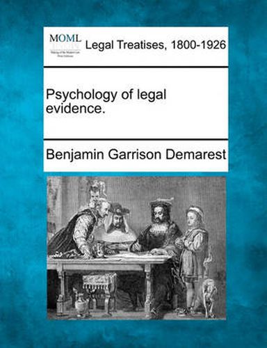 Cover image for Psychology of Legal Evidence.