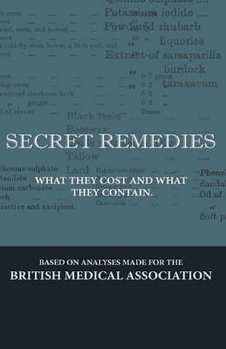 Cover image for Secret Remedies - What They Cost And What They Contain