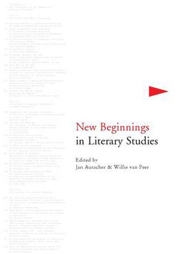 New Beginnings in Literary Studies