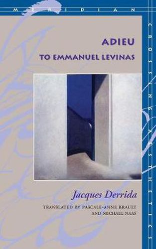 Cover image for Adieu to Emmanuel Levinas