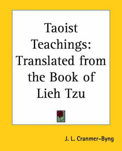 Cover image for Taoist Teachings: Translated from the Book of Lieh Tzu