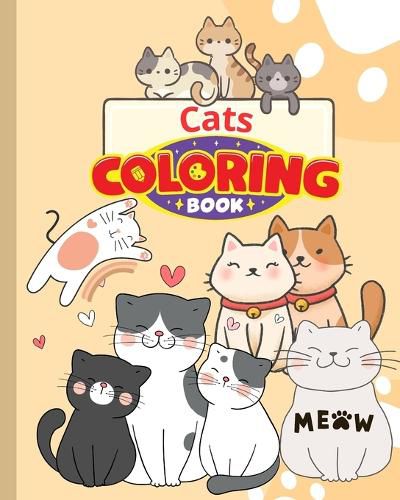 Cats Coloring Book For Kids