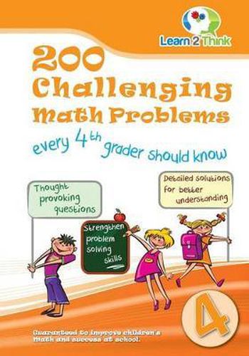 Cover image for 200 Challenging Math Problems every 4th Grader should know
