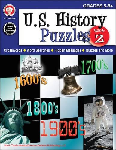Cover image for U.S. History Puzzles, Book 2, Grades 5 - 8