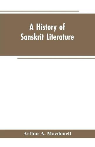 Cover image for A History of Sanskrit Literature