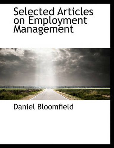 Cover image for Selected Articles on Employment Management