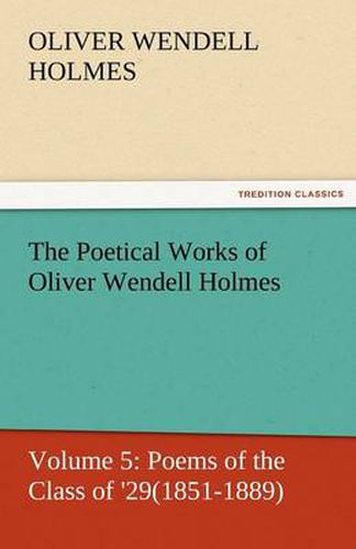 Cover image for The Poetical Works of Oliver Wendell Holmes