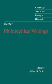 Cover image for Herder: Philosophical Writings