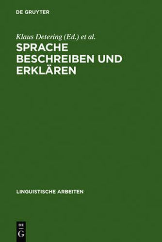 Cover image for Sprache beschreiben und erklaren