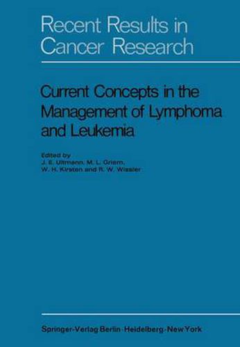 Cover image for Current Concepts in the Management of Lymphoma and Leukemia