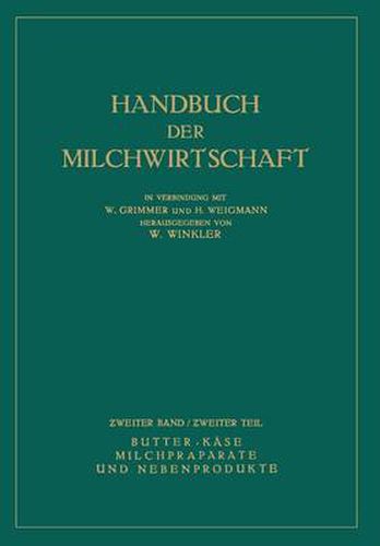 Cover image for Butter - Kase Milchpraparate Und Nebenprodukte