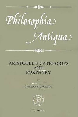 Aristotle's Categories and Porphyry