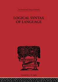 Cover image for Logical Syntax of Language