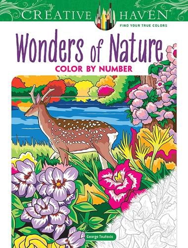 Cover image for Creative Haven Wonders of Nature Color by Number