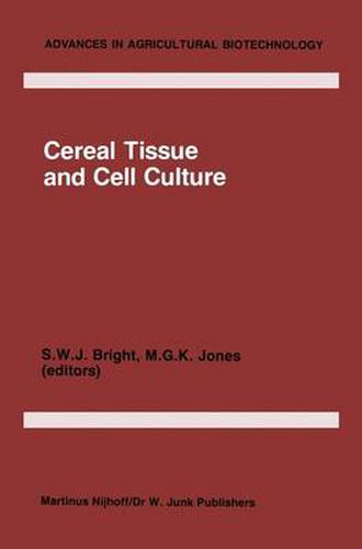 Cover image for Cereal Tissue and Cell Culture