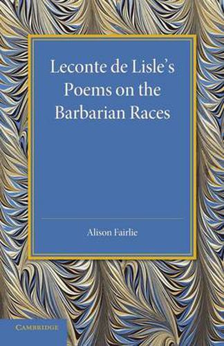 Cover image for Leconte de Lisle's Poems on the Barbarian Races