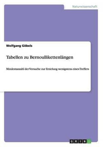 Cover image for Tabellen Zu Bernoullikettenlangen