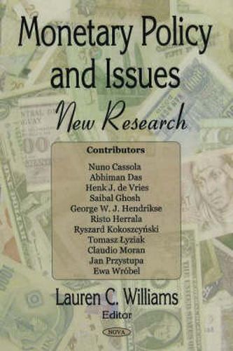 Cover image for Monetary Policy & Issues: New Research