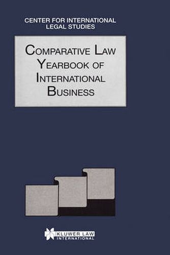 Cover image for Comparative Law Yearbook Of International Business 1995