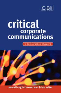 Cover image for Critical Corporate Communications: A Best Practice Blueprint