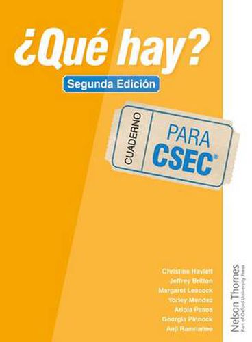 Cover image for ?Que Hay? Cuaderno CSEC (R)