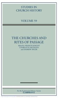 Cover image for The Churches and Rites of Passage: Volume 59