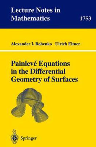 Cover image for Painleve Equations in the Differential Geometry of Surfaces