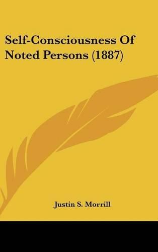 Self-Consciousness of Noted Persons (1887)