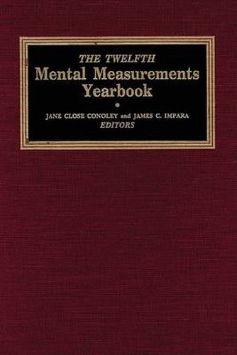 The Twelfth Mental Measurements Yearbook