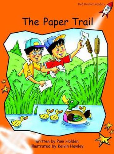 Cover image for Red Rocket Readers: Fluency Level 1 Fiction Set A: The Paper Trail (Reading Level 16/F&P Level I)