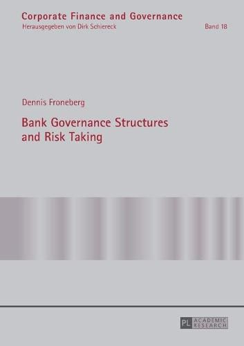 Cover image for Bank Governance Structures and Risk Taking