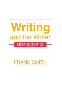 Cover image for Writing and the Writer