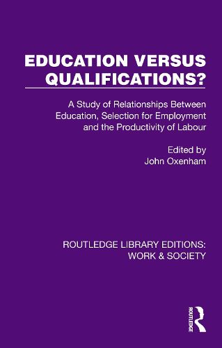 Cover image for Education Versus Qualifications?