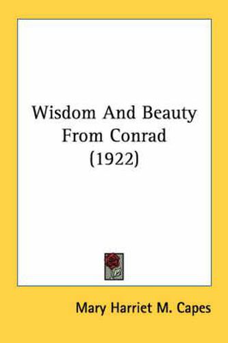 Cover image for Wisdom and Beauty from Conrad (1922)