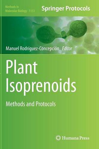 Cover image for Plant Isoprenoids: Methods and Protocols